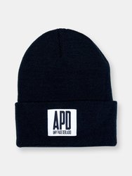 Black Tag Logo Beanie - Black