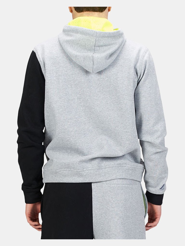 Color Block Logo Hooded Sweatshirt