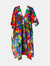 Graffiti Print Kimono Shawl - Multi