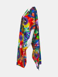 Graffiti Print Kimono Shawl