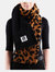 Leopard Sherpa Scarf