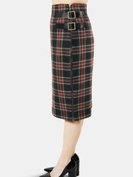 Plaid Pencil Skirt