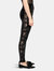 Velvet and Lace Leggings - Black