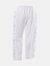 White Linen Ruffle Pants