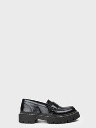 Calama Tortoiseshell Loafers -  Black