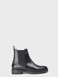 Caravelli Croco Boots - Noir