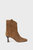 Cigar Velvet Calfskin Iruya Ankle Boots - Cigar