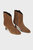 Cigar Velvet Calfskin Iruya Ankle Boots