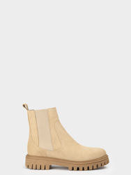 Cruz Suede Calfskin Boots Cream - Cream