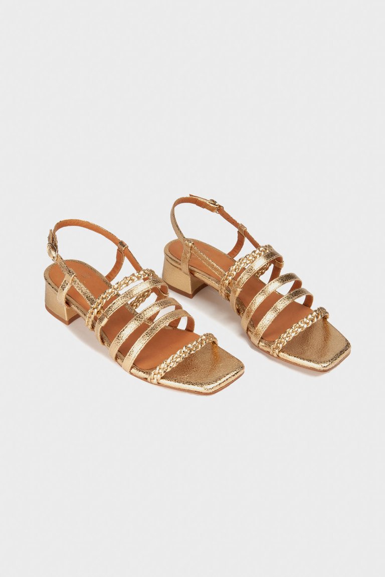 Golden Agata Sandals