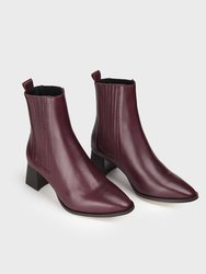 Merced Leather Boots - Burgundy