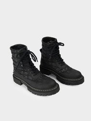 Salta Black Quilted Boots