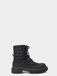 Salta Black Quilted Boots - Black