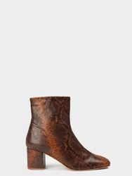 Samiria Python Ankle Boots - Brown - Brown