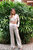 1970's Bell Bottom High-Waist Silk Pant