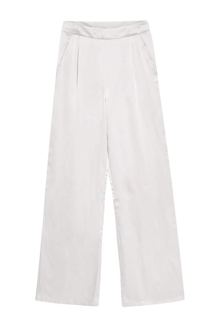 1970's Bell Bottom High-Waist Silk Pant