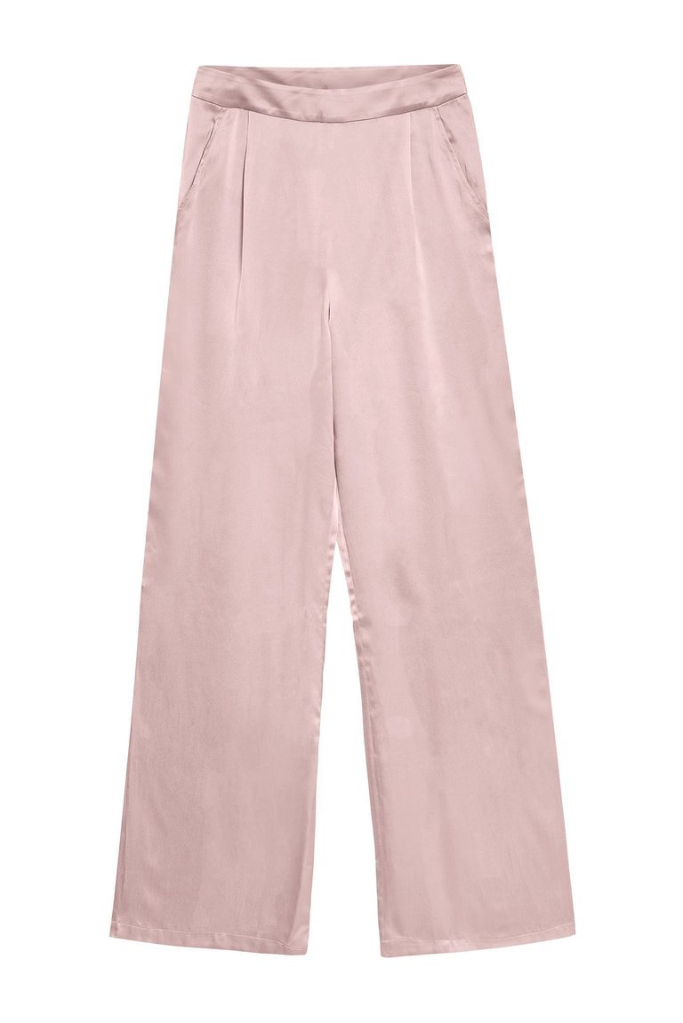 1970's Bell Bottom High-Waisted Silk Pant