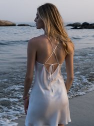 Mykonos Mini Strappy Backless Silk Dress