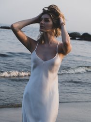 Mykonos Mini Strappy Backless Silk Dress