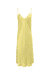 Short Silk Slip Dress Sunshine Yellow Dots Dress