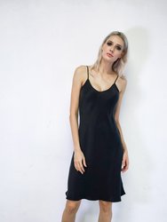 Short V Silk Dress
