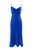 Silhouette Silk Cowl Slip Dress - Cobalt Blue