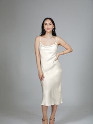 Silhouette Silk Cowl Slip Dress