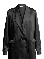 Ultra Light Weight Silk Blazer - Classic Black