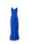 V Silk Slip Dress  - Amalfi Cobalt Blue