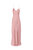 V Silk Slip Dress - Barely Pink