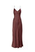 V Silk Slip Dress