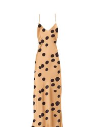 V Silk Slip Dress