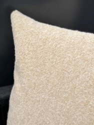 Beige Boucle 24x24 Indoor Outdoor Pillow