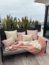 Beige Boucle 24x24 Indoor Outdoor Pillow
