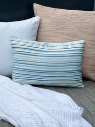 Blue Yacht Stripe 14x20 Indoor Outdoor Pillow - Blue