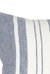 Chambray Blue Bold Stripe Linen Pillow