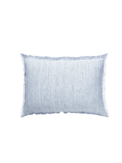 Anaya Home Chambray Blue Pinstripe So Soft Linen Pillow product
