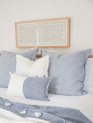 Chambray Blue So Soft Linen Pillow