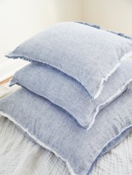 Chambray Blue So Soft Linen Pillow