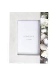 Grey Mother Of Pearl White Marble Picture Frames