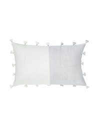 Grey Tassels So Soft Linen Pillow - Grey Tassels
