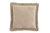 Hand Quilted Border Cotton Pillow - Beige