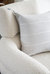 Light Grey & White Embr Stripes So Soft Linen Pillow