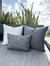 Luxe Essential Dark Grey Indoor And Outdoor Pillow