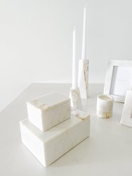 Mother of Pearl White Marble Decor Boxes