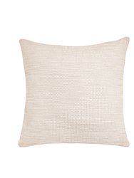 Natural Waves Beige Indoor Outdoor Pillow - Beige