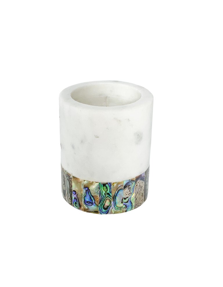 Rainbow Mother Of Pearl Eucalyptus Candle (Small)