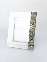 Rainbow Mother Of Pearl White Marble Picture Frames