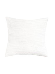 Seaside Smooth White Indoor Outdoor Pillow 24x24 - White