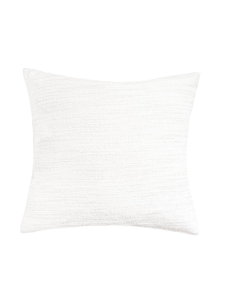 Seaside Smooth White Indoor Outdoor Pillow 24x24 - White